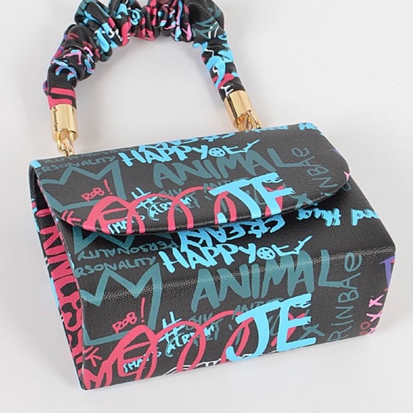 Graffiti Clutch crossbody purse - Picture 4 of 5